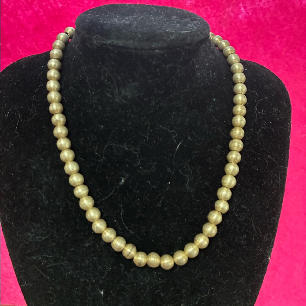 Vintage Mexican Sterling beads necklace